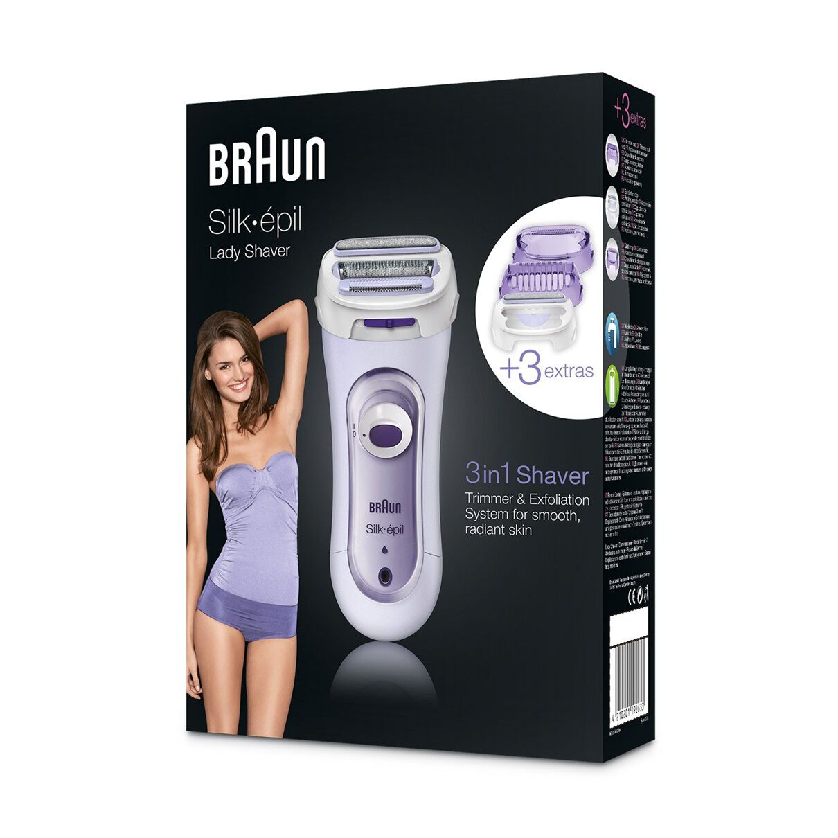 Braun Silk pil 3 in 1 Lady Shaver Shaver Shop